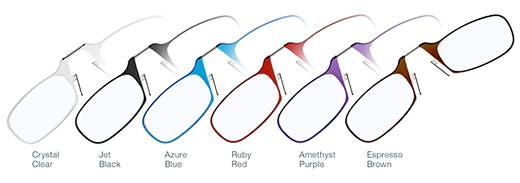 thinoptics reading glasses in different colors