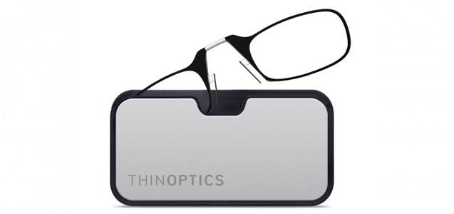 a photo of designer reading glasses in thinoptics case