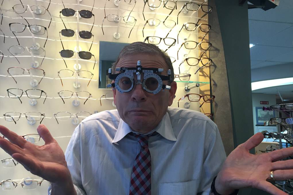 Picture of man visiting the optometrist