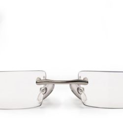 red metal lightweight reading glasses