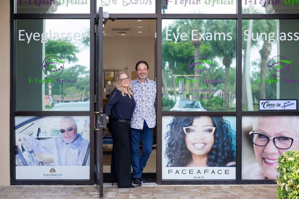 a photo of an eyewear shop that sells reading glasses