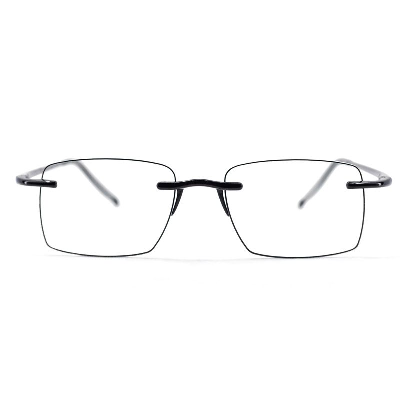 Visualites Esprit Rimless Reading Glasses Black Front