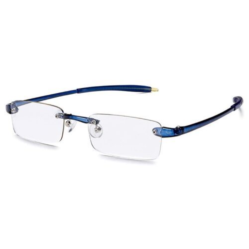 Visualites 1 Navy Bue Rimless Reading Glasses