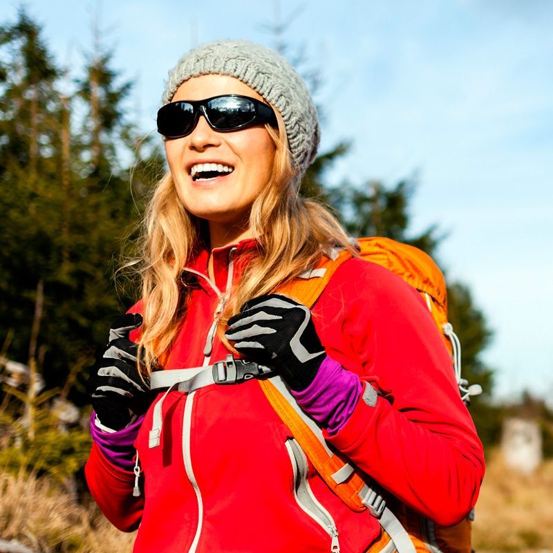 Woman Wearing Polarized Sunglasses