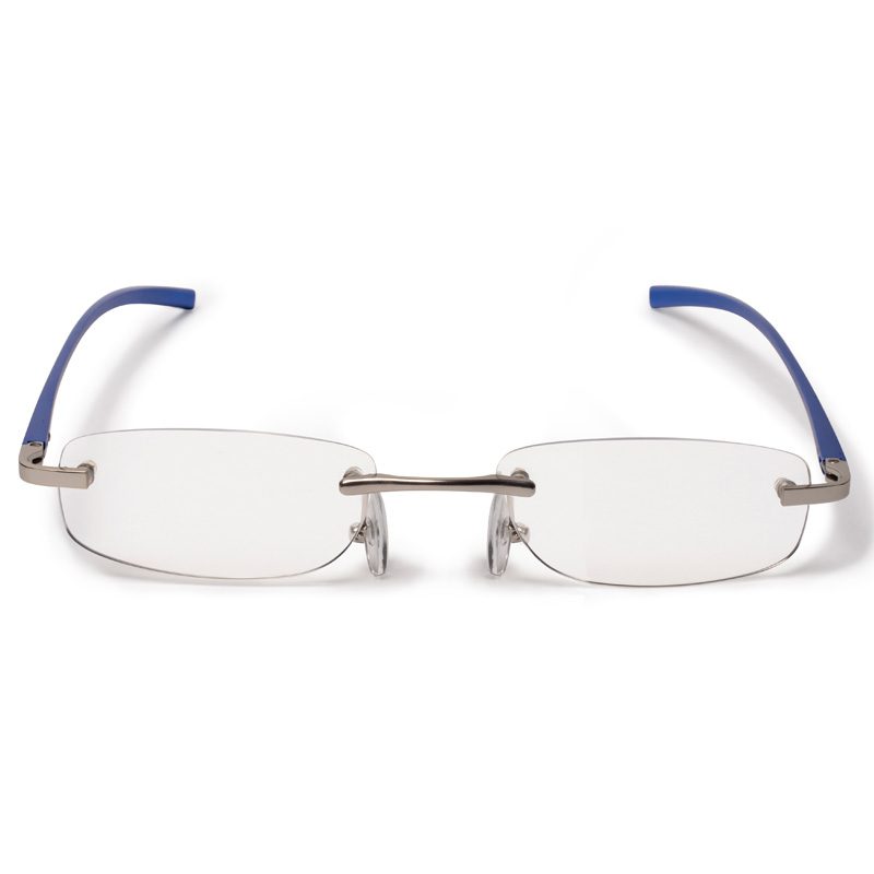 Navy Blue Stylish Rimless Reading Glasses For Women