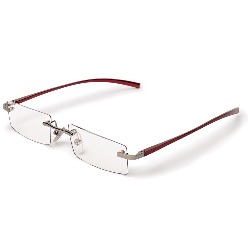 Visualites X Red Rimless Reading Glasses