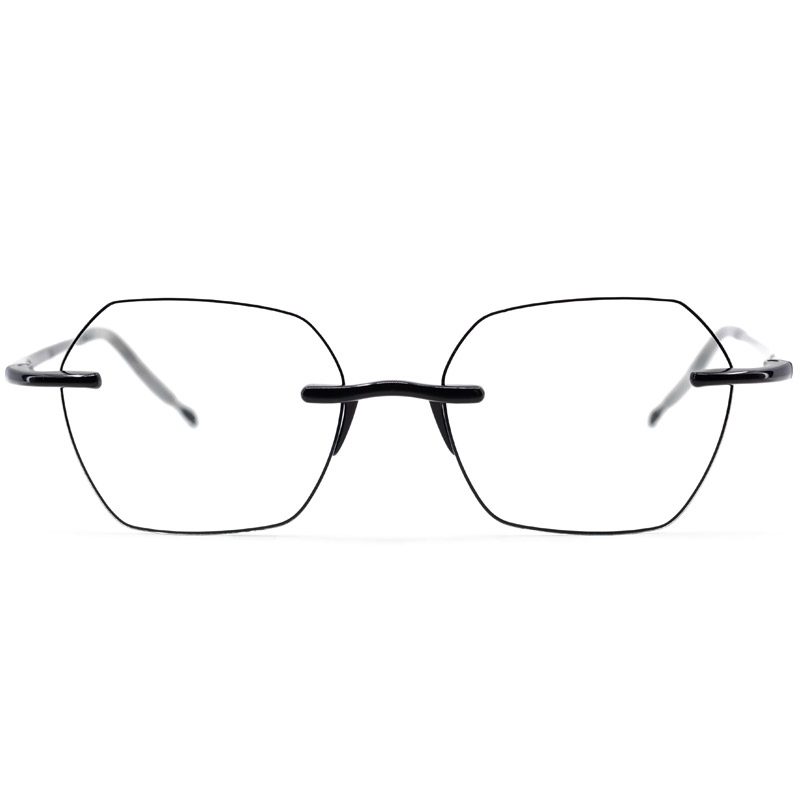 Visualites Adore Designer Reading Glasses In Black Front View