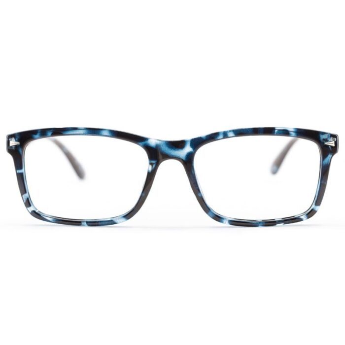 Visualites Beau Blue Havana Stylish Reading Glasses Front View