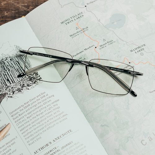 Grooved Rimless Progressive Reading Glasses